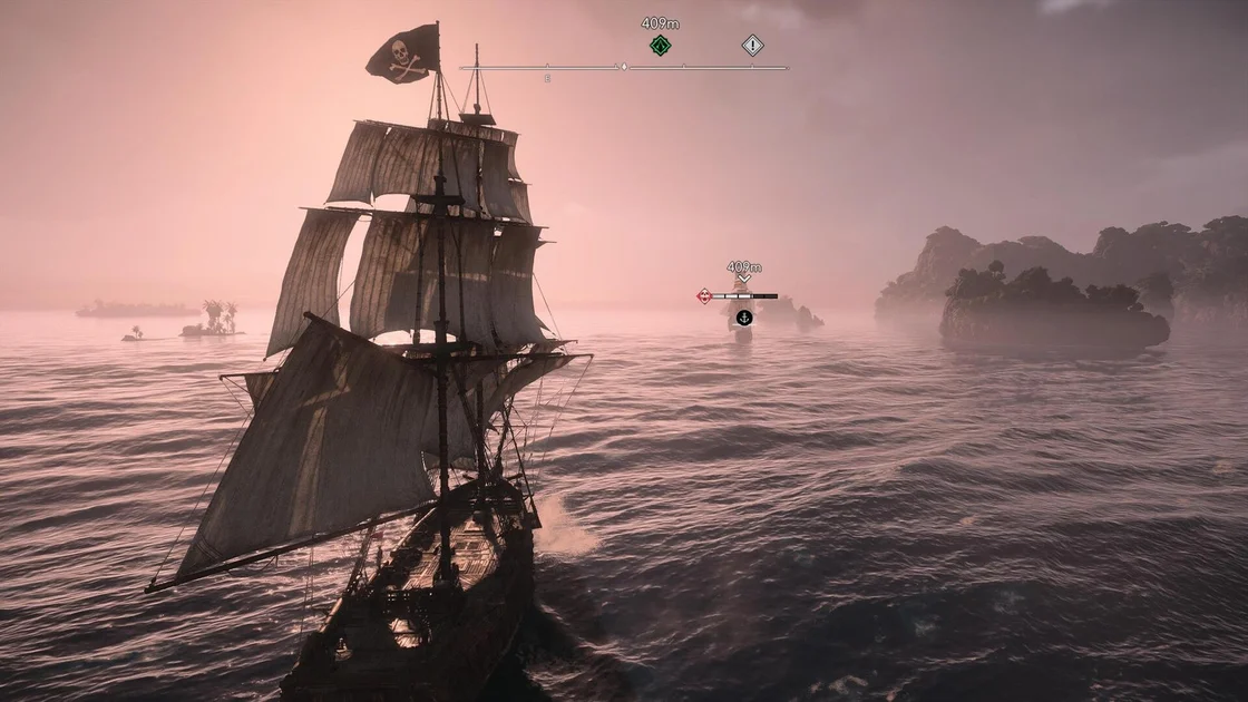 Edward and the Jackdaw can be seen chasing down an enemy ship in Assassin's Creed Black Flag Resynced.