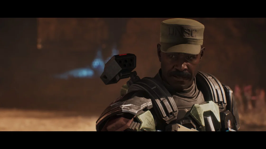 Sgt Johnson as he appears in Halo Campaign Evolved
