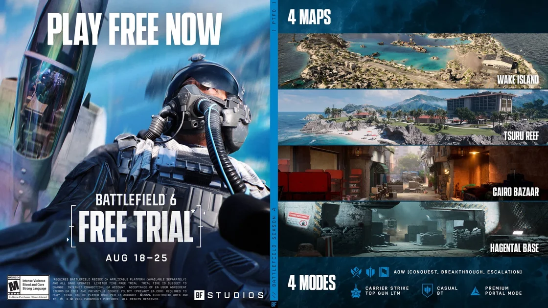 Battlefield 6 проводит бесплатное тестирование как раз к бете Call of Duty: Modern Warfare 4